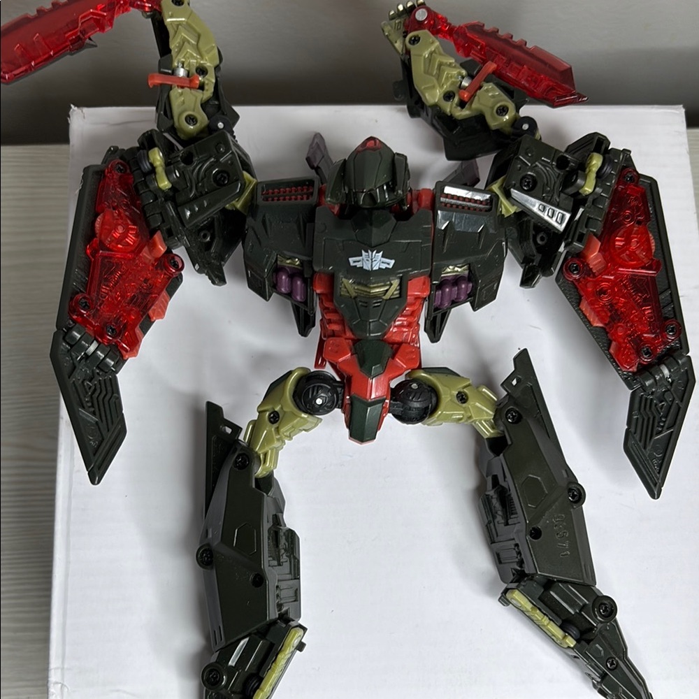 Transformer Robot Action Figure - Red and Black